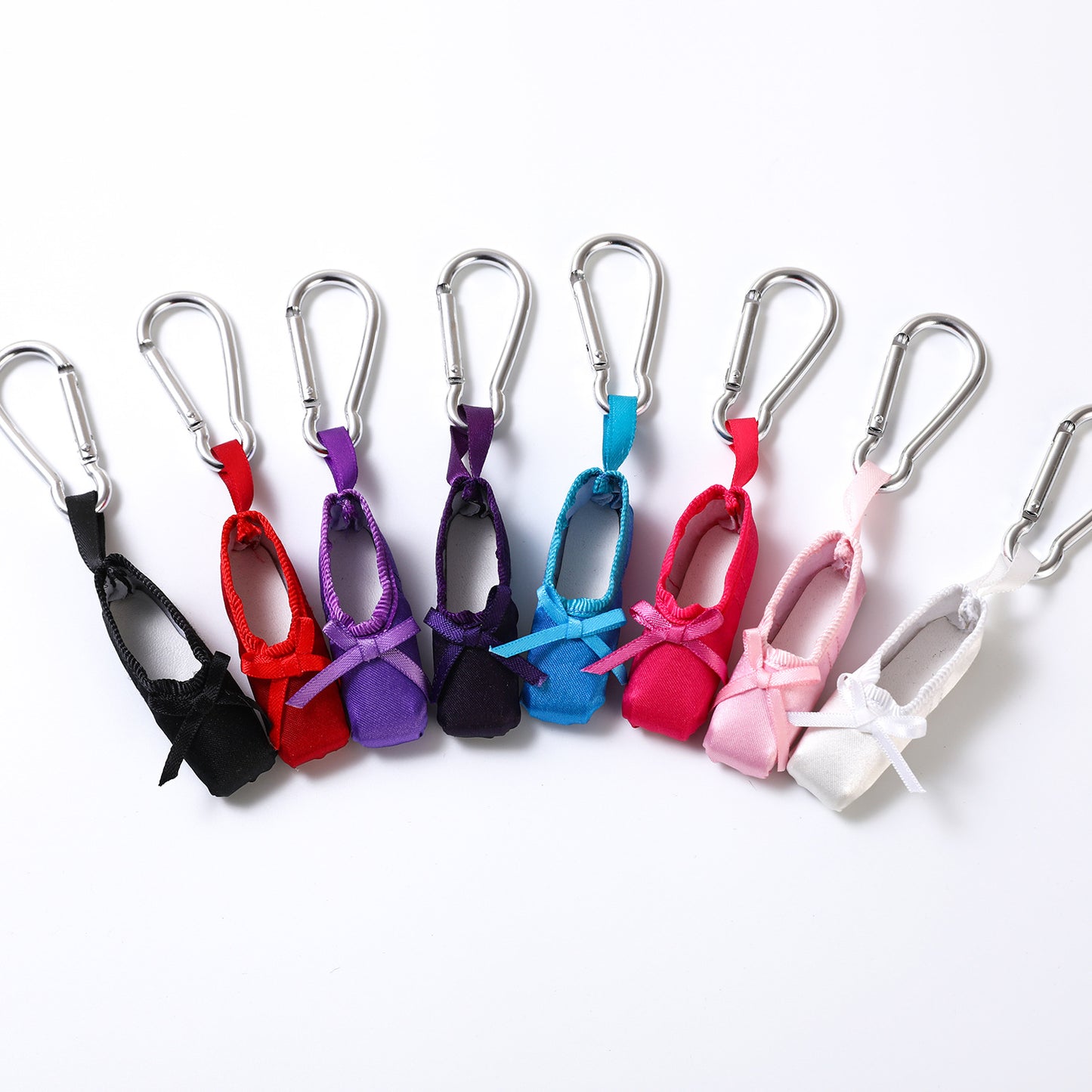 JAC-Y - Elegant Satin Ballet Shoes Keychain