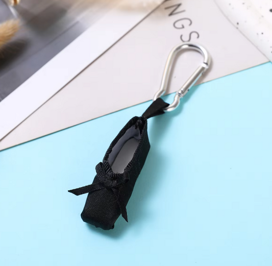 JAC-Y - Elegant Satin Ballet Shoes Keychain