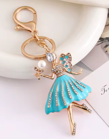 JAC-Y - Angel Ballet Girl Metal Keychain
